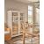 Seaside Wood/Glass Display Cabinet w/2 Doors & 6 Drawers