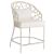 Pebble Fabric/Rattan Counter Stool