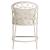 Pebble Fabric/Rattan Counter Stool
