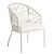 Pebble Fabric/Rattan Dining Chair
