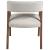 Barrel Back Fabric/Wood Dining Chair