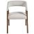 Barrel Back Fabric/Wood Dining Chair