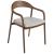 Echo Fabric/Wood Dining Arm Chair