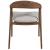Echo Fabric/Wood Dining Arm Chair