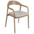 Echo Fabric/Wood Dining Arm Chair