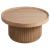 Lumi Wood Round Coffee Table w/Casters
