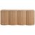 Lumi Wood TV Entertainment Credenza Stand w/4 Doors