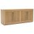 Media Wood TV Entertainment Credenza Stand w/4 Doors