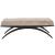 Nola Fabric/Metal Bench