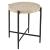 Theron Stone/Metal Round End Table
