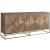 Fusion Metal TV Entertainment Credenza Stand w/4 Doors