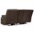 Ricmen Leather Power Reclining Loveseat w/Console