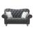 U4422 Fabric Tufted Loveseat