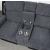 U5914 Fabric/PU Console Reclining Loveseat