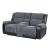 U5914 Fabric/PU Console Reclining Loveseat