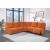 U6066 Polyester L-Shaped Sectional Reclining Modular Sofa