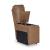 DeepWakes L-Shaped Leather/PVC 6-Piece Reclining Sectional with Storage Console
