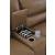 DeepWakes L-Shaped Leather/PVC 6-Piece Reclining Sectional with Storage Console