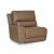 DeepWakes L-Shaped Leather/PVC 6-Piece Reclining Sectional with Storage Console