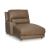 DeepWakes Leather/PVC 3-Piece Power Reclining Sofa Chaise with Storage Console
