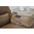 DeepWakes Leather/PVC 3-Piece Power Reclining Sofa Chaise with Storage Console