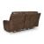 DeepWakes Leather Power Reclining Loveseat with Adjustable Headrest