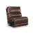 DeepWakes L-Shaped Leather/PVC 6-Piece Reclining Sectional with Storage Console