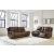 DeepWakes Leather 2-Seat Power Reclining Sofa with Adjustable Headrest