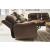 DeepWakes Leather 2-Seat Power Reclining Sofa with Adjustable Headrest