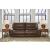 DeepWakes Leather 2-Seat Power Reclining Sofa with Adjustable Headrest