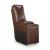 DeepWakes Leather/PVC 3-Piece Power Reclining Sofa Chaise with Storage Console