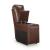 DeepWakes Leather/PVC 3-Piece Power Reclining Sofa Chaise with Storage Console