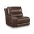 DeepWakes L-Shaped Leather/PVC 6-Piece Reclining Sectional with Storage Console