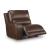 DeepWakes L-Shaped Leather/PVC 6-Piece Reclining Sectional with Storage Console