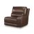 DeepWakes L-Shaped Leather/PVC 6-Piece Power Reclining Sectional with Chaise