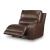 DeepWakes Leather/PVC 3-Piece Power Reclining Sofa Chaise with Storage Console