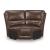 DeepWakes L-Shaped Leather/PVC 6-Piece Reclining Sectional with Storage Console