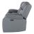 U7068 Polyester Power Console Reclining Loveseat w/LED Lighting