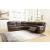 Dunleith 5-Piece Leather Power Reclining Sectional Sofa