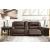 Dunleith 3-Piece Leather Power Reclining Loveseat w/Console