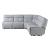 U8088 5-Piece Fabric L-Shaped Sectional Sofa