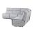 U8088 5-Piece Fabric L-Shaped Sectional Sofa