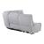 U8088 5-Piece Fabric L-Shaped Sectional Sofa