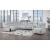 U8088 5-Piece Fabric L-Shaped Sectional Sofa