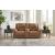 Trasimeno Leather Power Reclining Loveseat w/Console