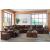 Family Circle Leather/Faux Leather 4-Piece Power Reclining Sectional Sofa, Left Arm Facing