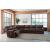 Family Circle Leather/Faux Leather 4-Piece Power Reclining Sectional Sofa, Left Arm Facing