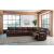 Family Circle Leather/Faux Leather 4-Piece Power Reclining Sectional Sofa, Right Arm Facing