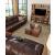 Family Circle Leather/Faux Leather 4-Piece Power Reclining Sectional Sofa, Left Arm Facing