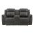 U8517 Polyester Console Reclining Loveseat